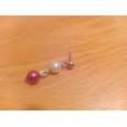 drobné naušnice s perličkami